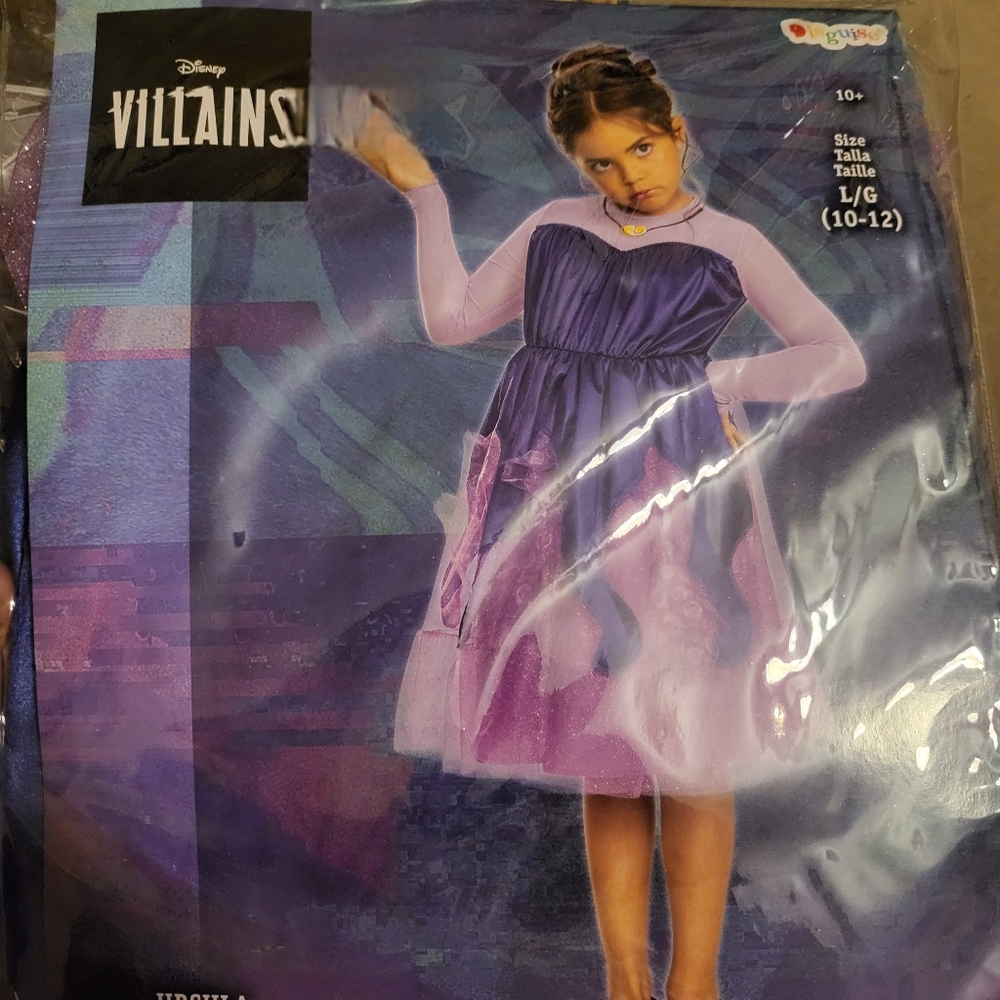 Disney Villains Ursula Costume Lrg 10/12